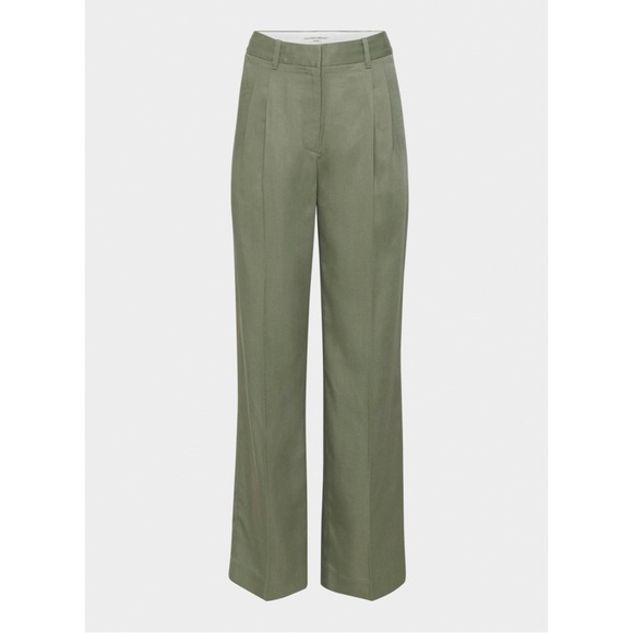 Aritzia Pants - nwot Aritzia The Effortless Pant™ - Peachy Twill Smoked sage 10 long